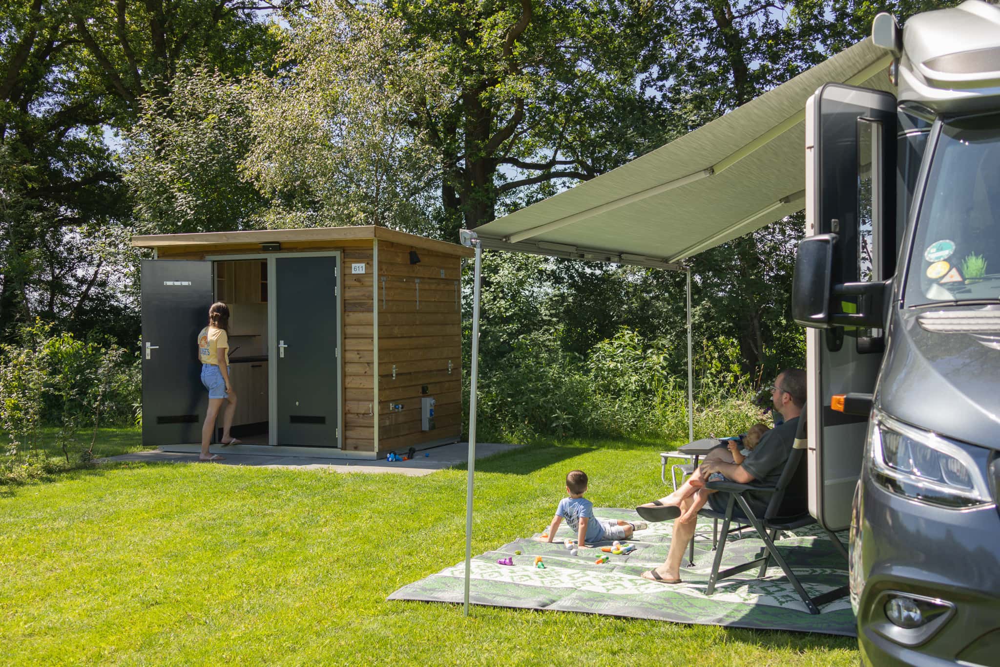 Stellplatz mit privaten Sanitäranlagen premium