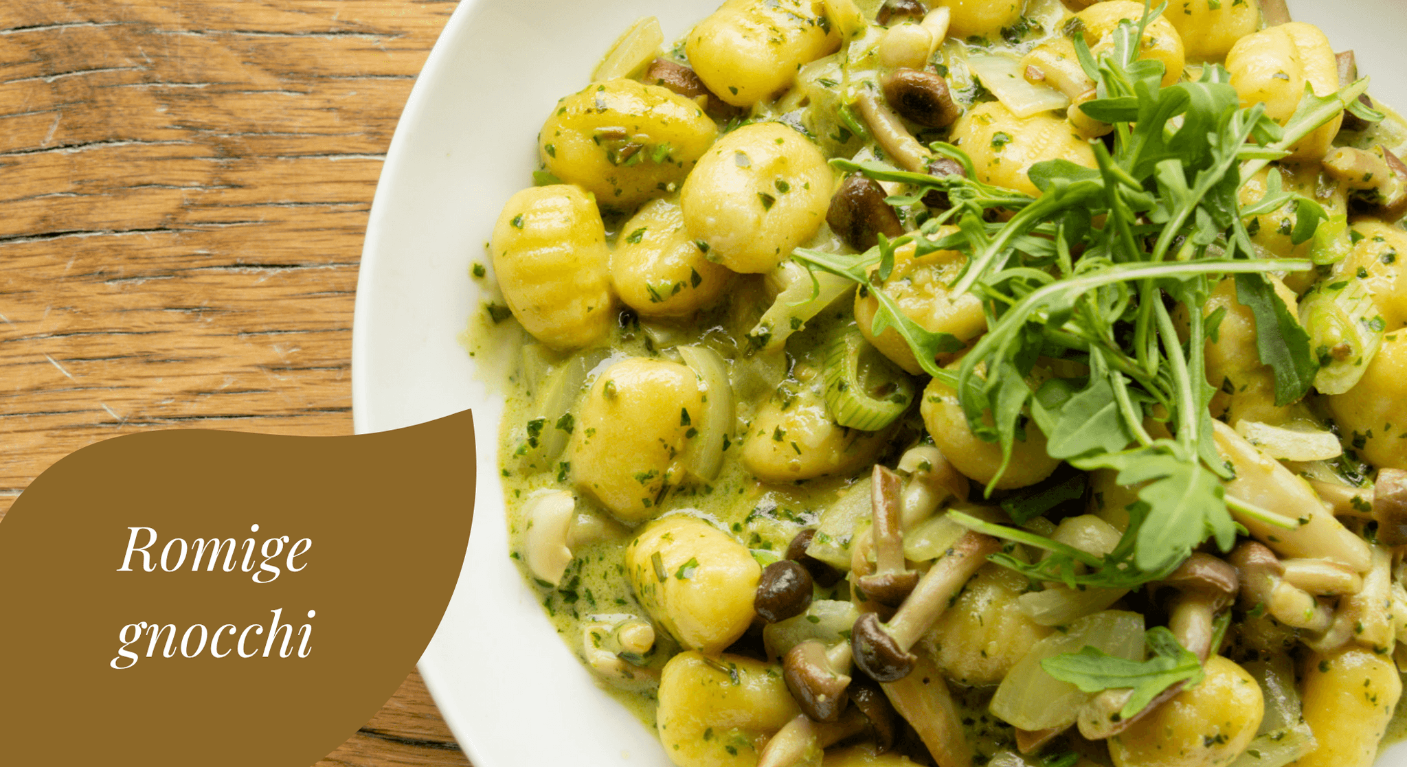 Romige gnocchi met truffelsaus