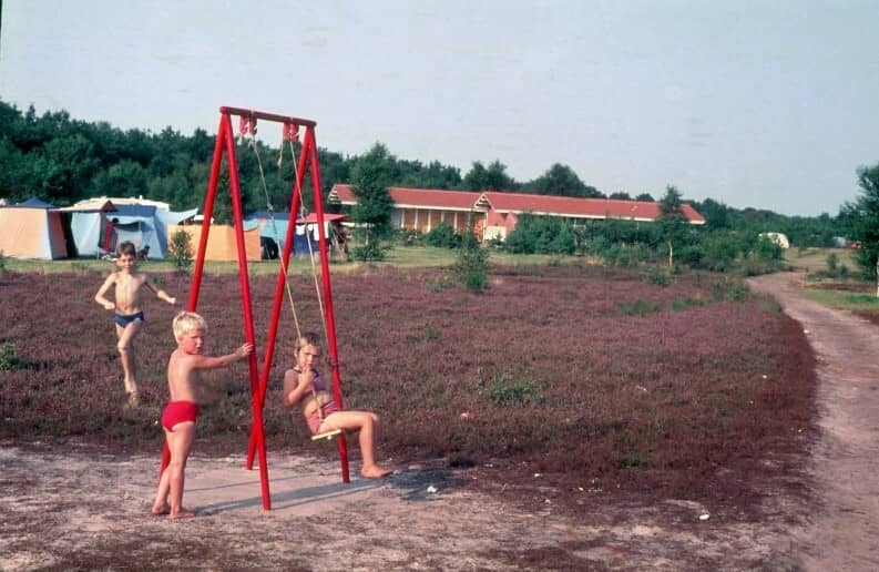 Speeltuin op het campingveld