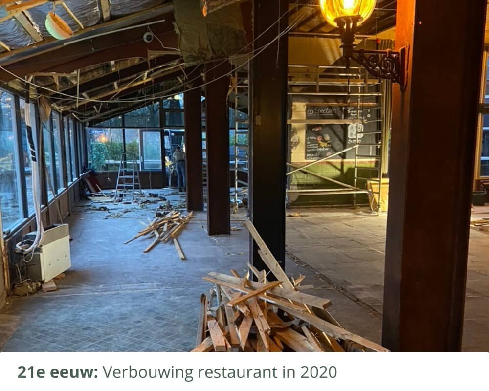 Verbouwing restaurant in 2020