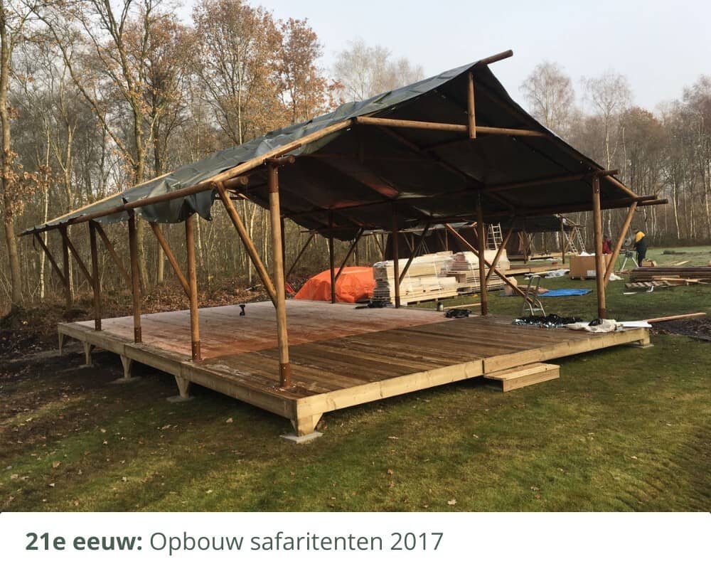 Opbouwen safaritenten in 2017