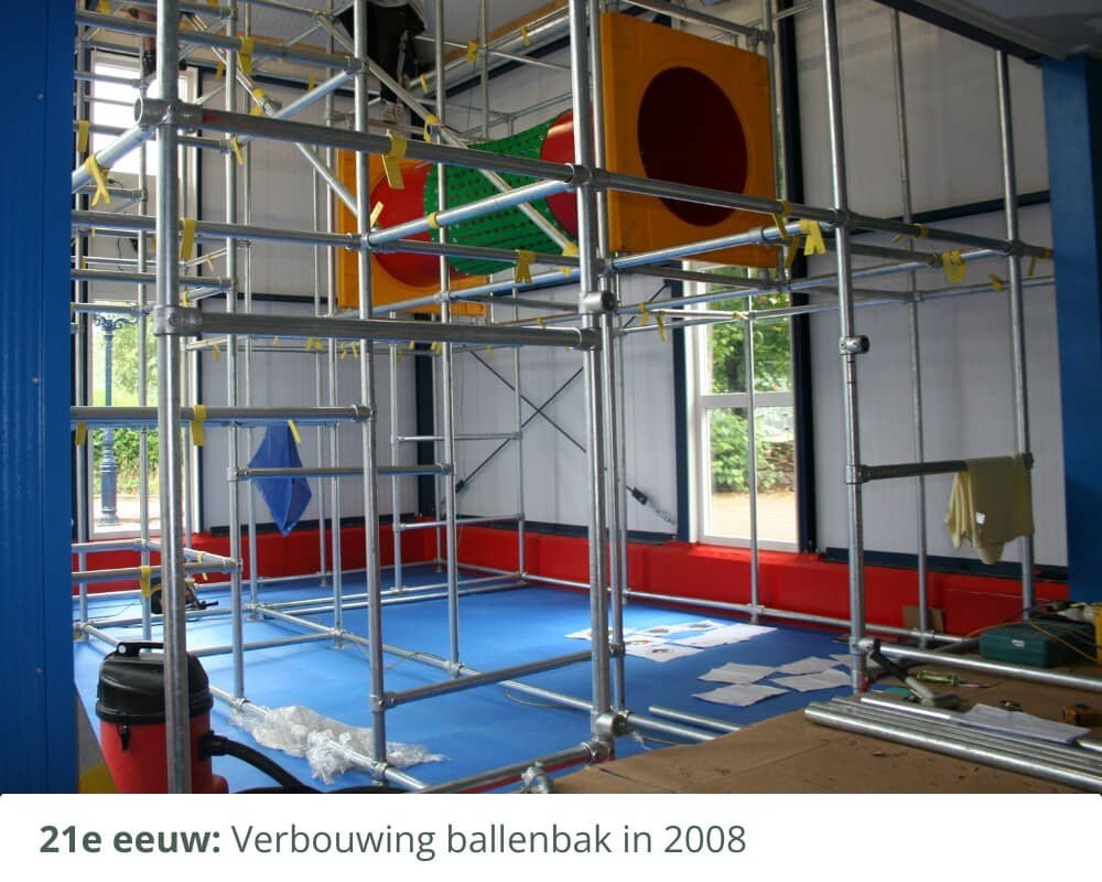 Verbouwing ballenbak in 2008
