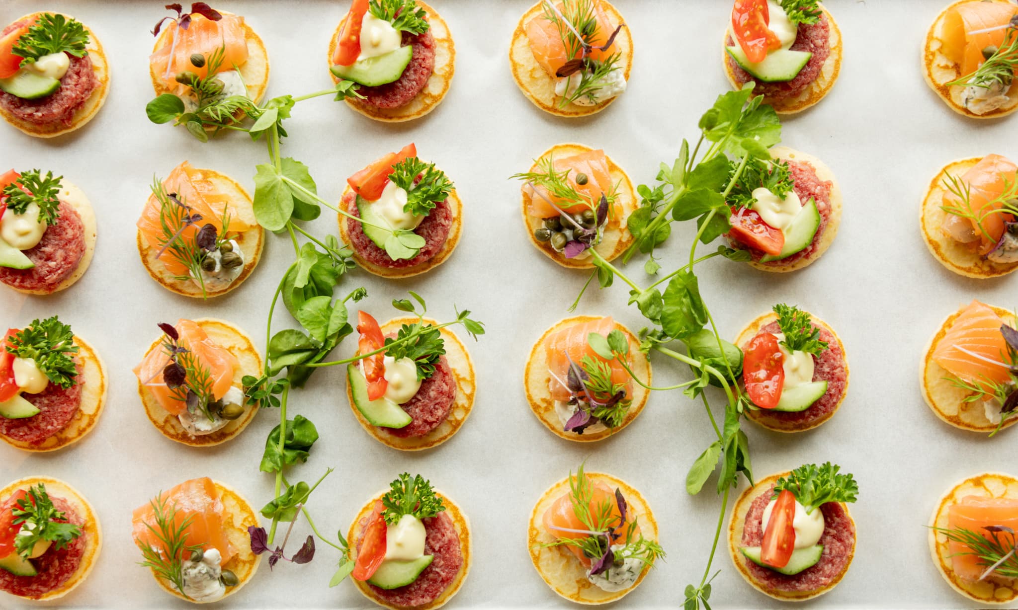 Luchtige blini's op Westerbergen