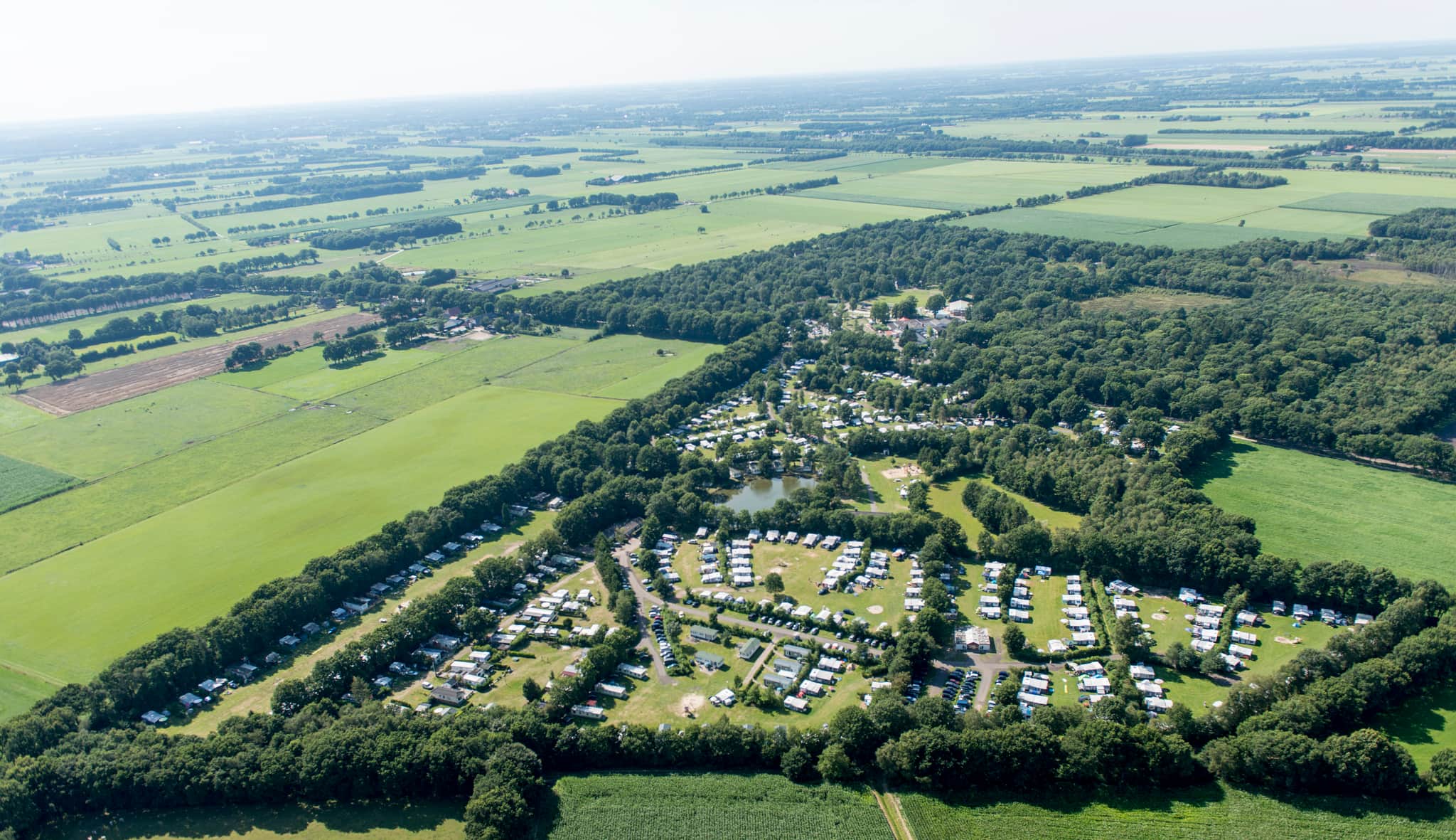 Luchtfoto van Camping Westerbergen
