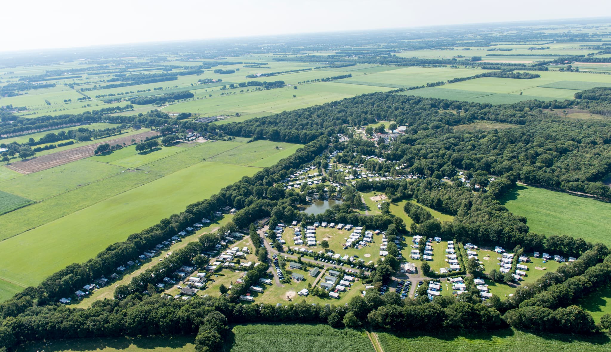 Luchtfoto van Camping Westerbergen