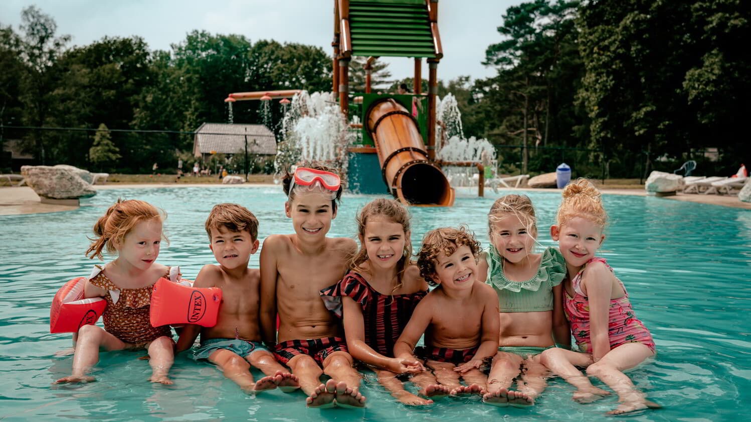 Waterpret voor alle kinderen in de waterspeeltuin op Westerbergen in Drenthe